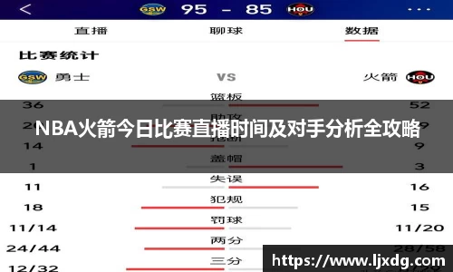 NBA火箭今日比赛直播时间及对手分析全攻略