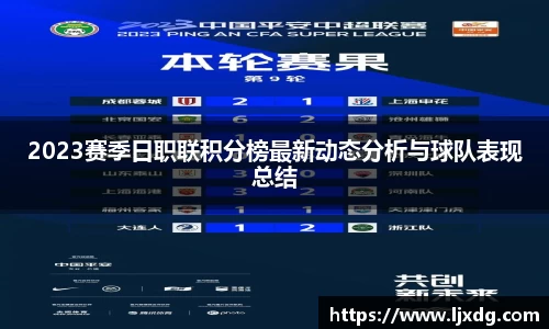 2023赛季日职联积分榜最新动态分析与球队表现总结